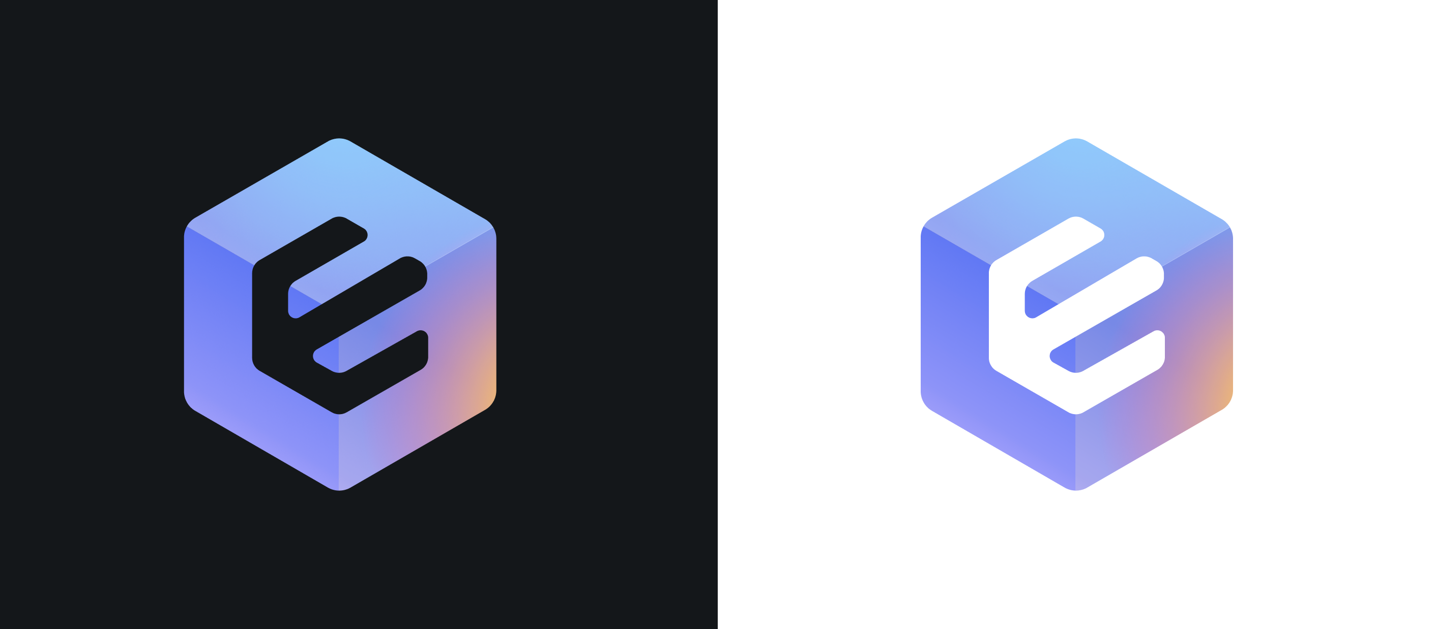 Embeddable's Inverted Stencilled Logo