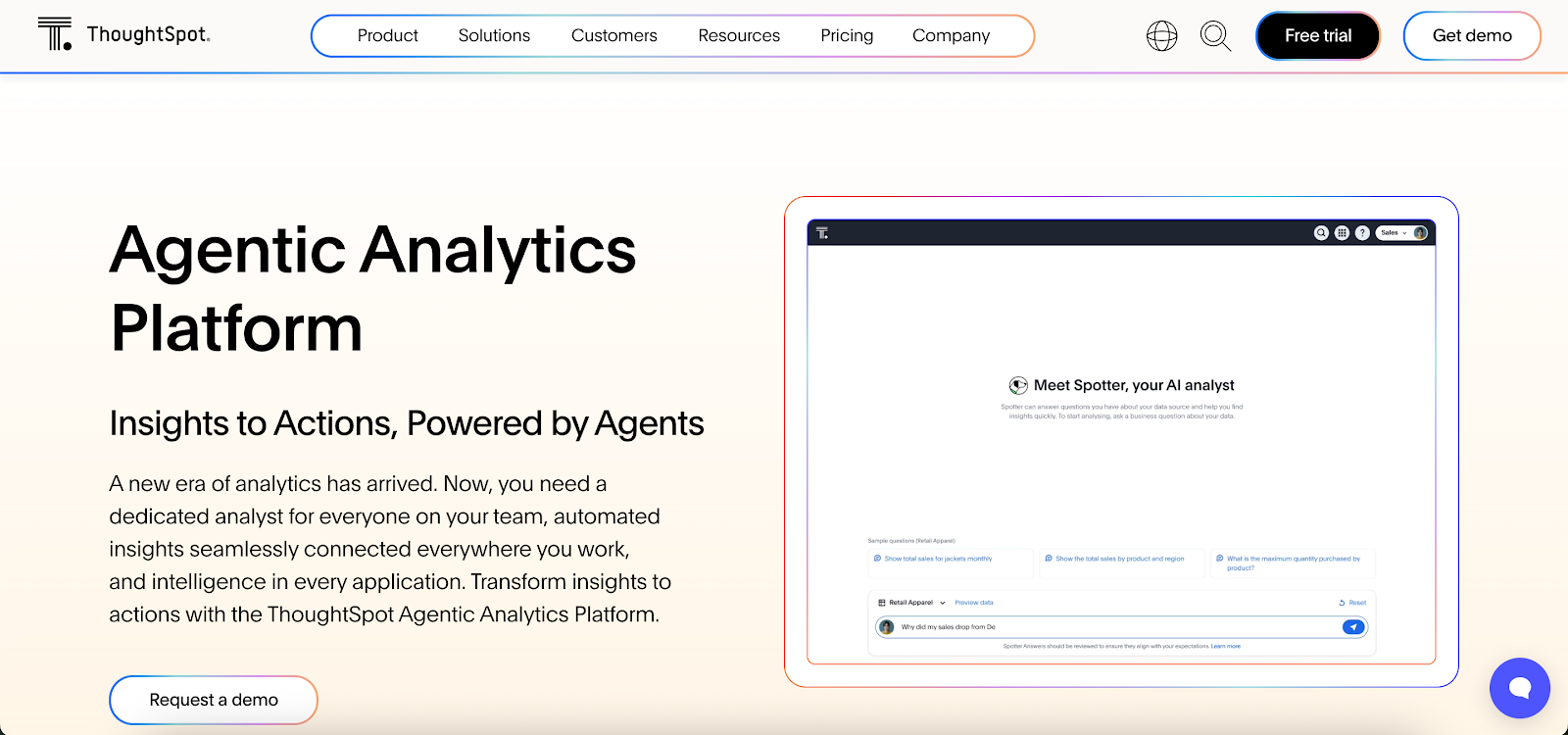 ThoughtSpot reviews:homepage