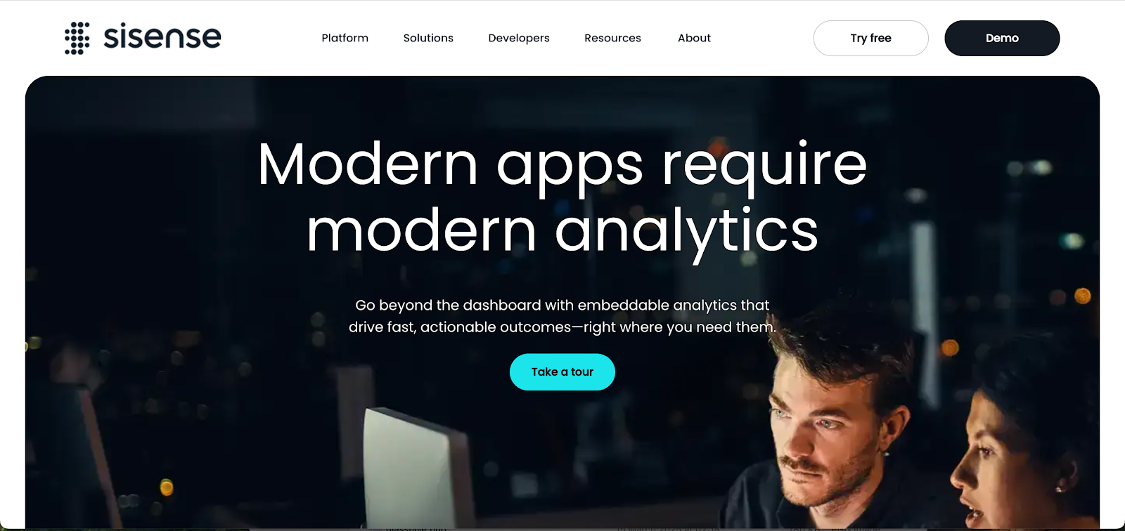 sisense product page