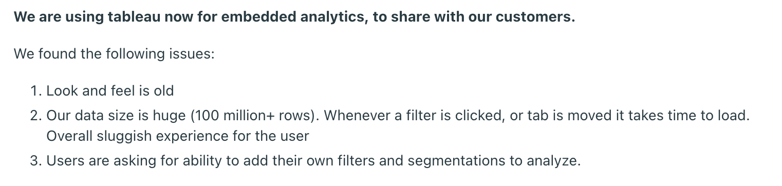 A real review of Tableau for embedded analytics